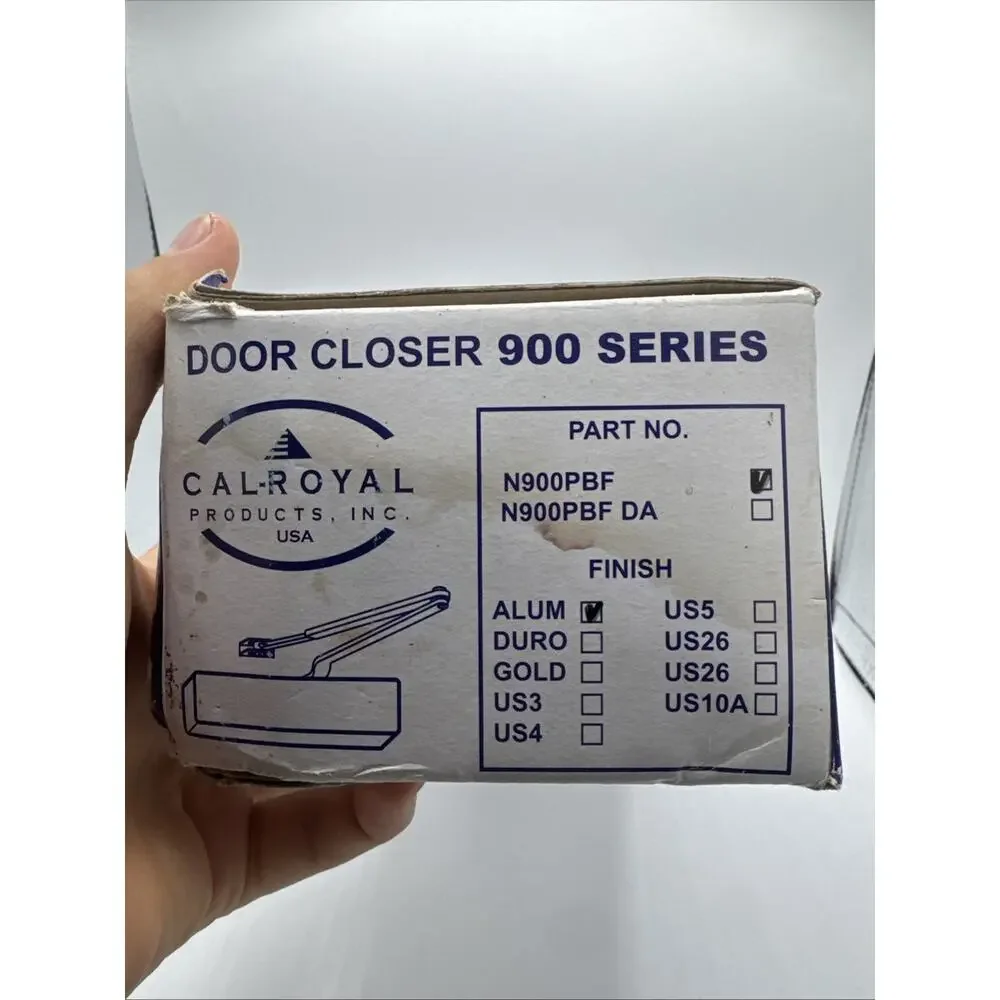CRP Securities Cal-Royal N900PBF Aluminium Door Closer 900 series FREE SHIP new